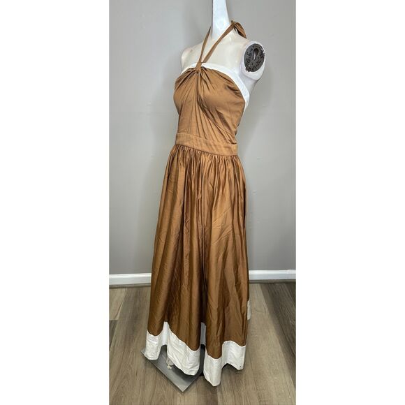 Alice + Olivia BEATRIX SWEETHEART TIE NECK DRESS Size US 12 $595 - Picture 8 of 13